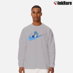 Men’s Squirtle Pokemon Inspired Graphic Long-Sleeve Shirt in sport grey | Sleek, Lightweight, Year-Round Wear