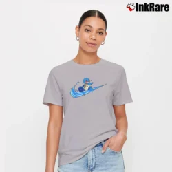 Women’s Squirtle Pokemon Inspired Graphic Signature T-Shirt in sport grey | Soft, Flattering Fit