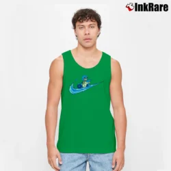 Men’s Squirtle Pokemon Inspired Graphic Tank Top in irish green | Breathable, Active-Friendly Design