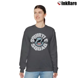 Women’s Squirtle Squad Pokemon Cartoon Game Relaxed Sweatshirt in charcoal | Soft, Laid-Back Vibe