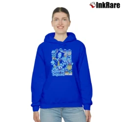 Women’s Squirtle Squad Pokemon Custom Retro Style Cozy Hoodie in royal blue | Warm, Structured, Stylish