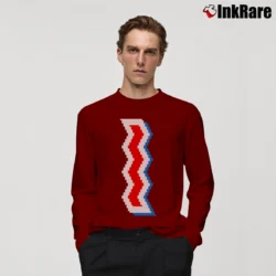 Men’s St Ides Malt Liquor 8 Bit Retro Long-Sleeve Shirt in maroon | Sleek, Lightweight, Year-Round Wear