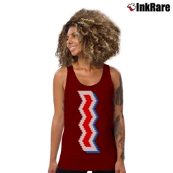 Women’s St Ides Malt Liquor 8 Bit Retro Tank Top in maroon | Lightweight, Movement-Friendly