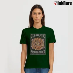 Women’s St Paul Broken Bones 2019 Tour Signature T-Shirt in forest green | Soft, Flattering Fit