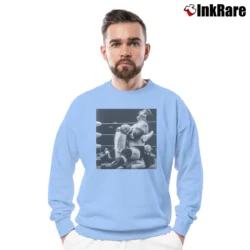 Men’s Stan Hansen Boston Crab Crewneck Sweatshirt in light blue | Cozy Fabric, Clean Style