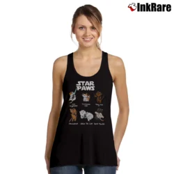 Women’s Star Paws Gift for Cat and Star Fans Cat Tank Top in black | Lightweight, Movement-Friendly