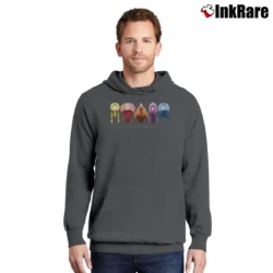 Men’s Star Trek All Captains Starfleet Spaceship Pullover Hoodie in charcoal | Cozy, Durable, Modern Fit