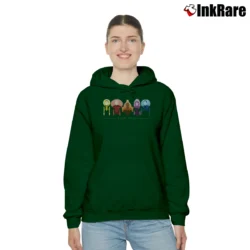 Women’s Star Trek All Captains Starfleet Spaceship Cozy Hoodie in forest green | Warm, Structured, Stylish