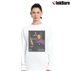 Women’s Star Trek Deep Space Nine Captain Sisko Long-Sleeve Top in white | Sleek, Versatile, All-Season