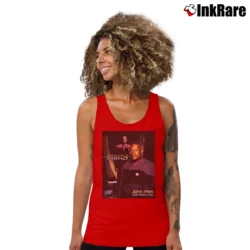 Women’s Star Trek Deep Space Nine Captain Sisko Tank Top in red | Lightweight, Movement-Friendly
