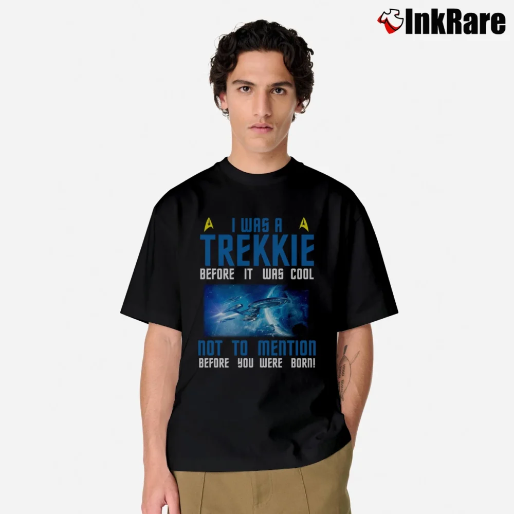 Men’s Star Trek I Was A Trekkie Before Cool Classic T-Shirt in black | Soft, Breathable Everyday Wear