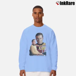 Men’s Star Trek Original Series Captain Kirk Long-Sleeve Shirt in light blue | Sleek, Lightweight, Year-Round Wear