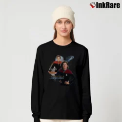 Women’s Star Trek Voyager Captain Janeway Black Long-Sleeve Top in black | Sleek, Versatile, All-Season