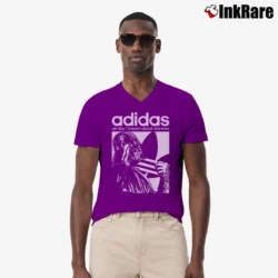 Men’s Star Wars Adidas Darth Vader V-Neck Tee in purple | Sharp, Breathable, Everyday Staple