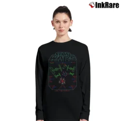Women’s Star Wars Arcade Game Retro Graphic Long-Sleeve Top in black | Sleek, Versatile, All-Season