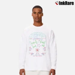 Men’s Star Wars Arcade Game Retro Graphic Long-Sleeve Shirt in white | Sleek, Lightweight, Year-Round Wear