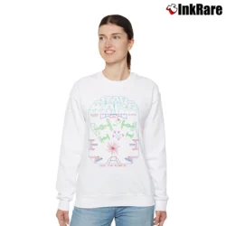 Women’s Star Wars Arcade Game Retro Graphic Relaxed Sweatshirt in white | Soft, Laid-Back Vibe