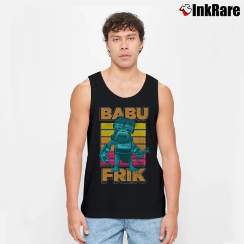 Men’s Star Wars Babu Frik Pop Art The Rise Of Skywalker Tank Top in black | Breathable, Active-Friendly Design