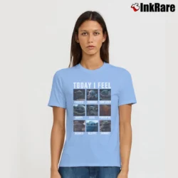 Women’s Star Wars Baby Yoda Grogu Today I Feel Mandalorian Signature T-Shirt in light blue | Soft, Flattering Fit