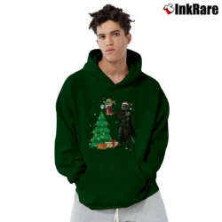 Men’s Star Wars Baby Yoda Mandalorian Christmas Pullover Hoodie in forest green | Cozy, Durable, Modern Fit