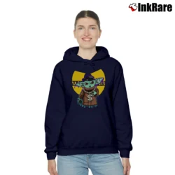 Women’s Star Wars Baby Yoda Wutang Hip Hop Mashup Cozy Hoodie in navy | Warm, Structured, Stylish