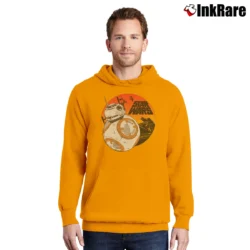 Men’s Star Wars BB8 Droid Graphic Pullover Hoodie in orange | Cozy, Durable, Modern Fit