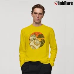 Men’s Star Wars BB8 Droid Graphic Long-Sleeve Shirt in yellow | Sleek, Lightweight, Year-Round Wear