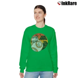Women’s Star Wars BB8 Droid Graphic Relaxed Sweatshirt in irish green | Soft, Laid-Back Vibe
