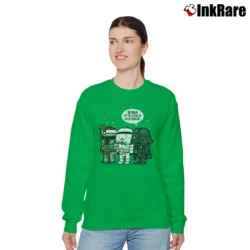 Women’s Star Wars Boba Fett It's Cold Outside Christmas Relaxed Sweatshirt in irish green | Soft, Laid-Back Vibe