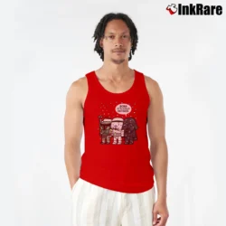 Men’s Star Wars Boba Fett It's Cold Outside Christmas Tank Top in red | Breathable, Active-Friendly Design