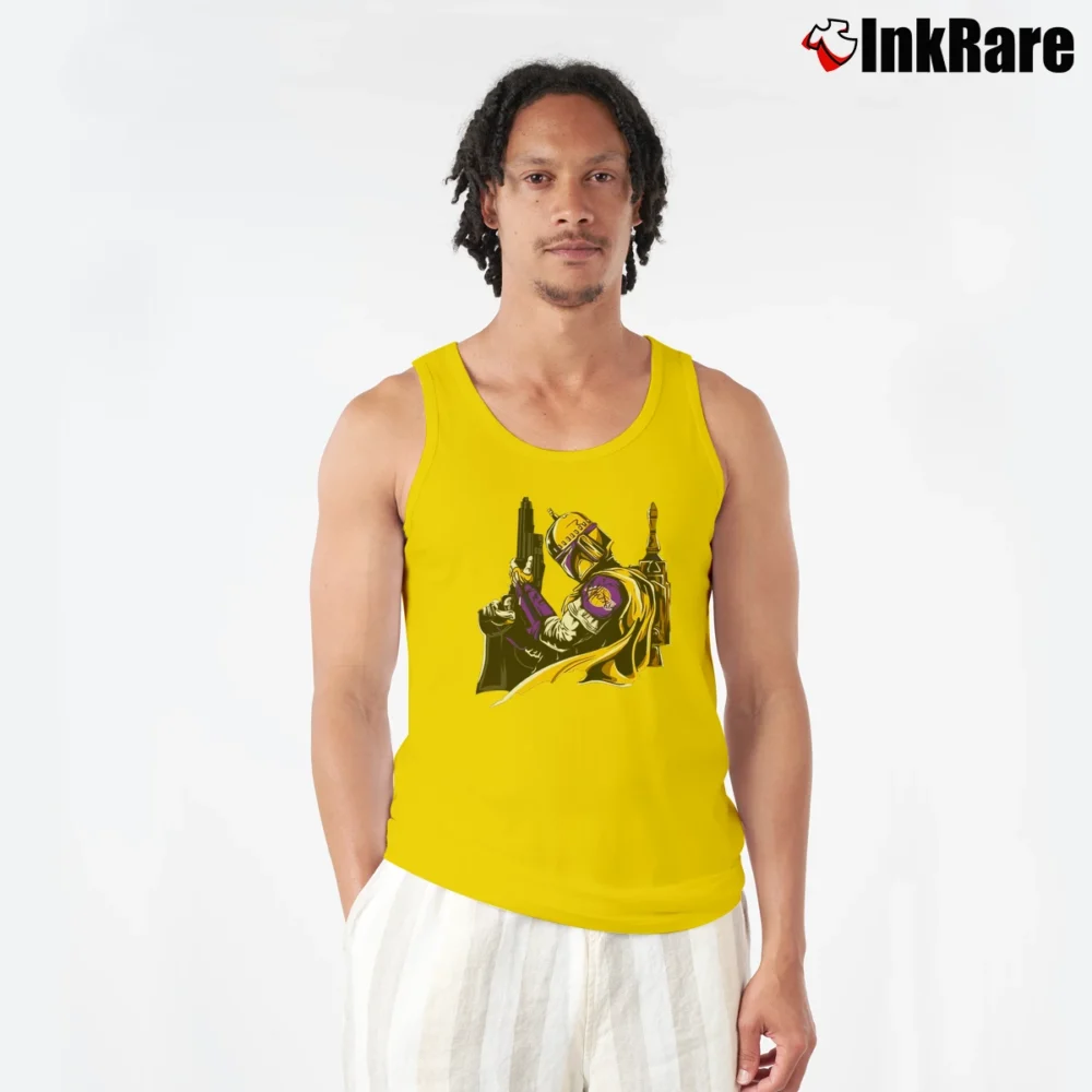 Men’s Star Wars Boba Fett Los Angeles Lakers Crossover Tank Top in yellow | Breathable, Active-Friendly Design