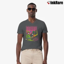 Men’s Star Wars Boba Fett Retro Graphic V-Neck Tee in charcoal | Sharp, Breathable, Everyday Staple
