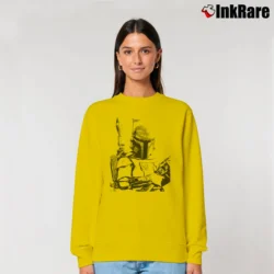 Women’s Star Wars Boba Fett Sarlacc Bait Relaxed Sweatshirt in yellow | Soft, Laid-Back Vibe