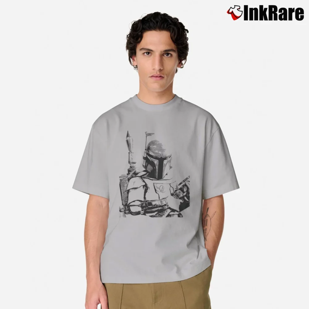 Men’s Star Wars Boba Fett Sarlacc Bait Classic T-Shirt in sport grey | Soft, Breathable Everyday Wear
