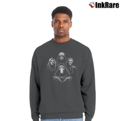 Men’s Star Wars Bohemian Rhapsody Sith Gruru Mashup Crewneck Sweatshirt in charcoal | Cozy Fabric, Clean Style