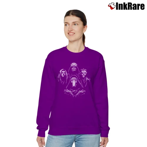 Star Wars Bohemian Rhapsody Sith Gruru Mashup Women’s Relaxed Sweatshirt in purple – Cozy Casual Women’s Star Wars Bohemian Rhapsody Sith Gruru Mashup Relaxed Sweatshirt in purple | Soft, Laid-Back Vibe