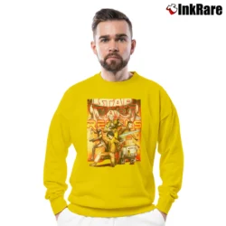 Men’s Star Wars Boys Graphic Crewneck Sweatshirt in yellow | Cozy Fabric, Clean Style