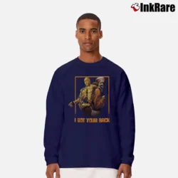 Men’s Star Wars Chewbacca And C3PO I Got Your Back Long-Sleeve Shirt in navy | Sleek, Lightweight, Year-Round Wear