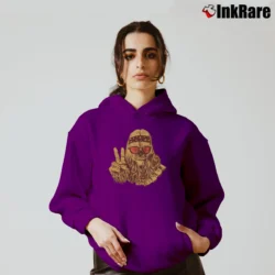 Women’s Star Wars Chewbacca Hippie Funny Graphic Cozy Hoodie in purple | Warm, Structured, Stylish