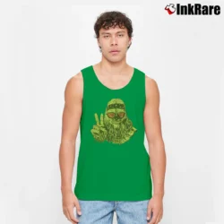 Men’s Star Wars Chewbacca Hippie Funny Graphic Tank Top in irish green | Breathable, Active-Friendly Design