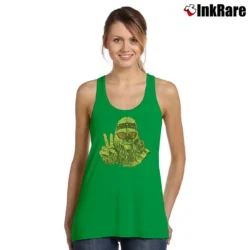 Women’s Star Wars Chewbacca Hippie Funny Graphic Tank Top in irish green | Lightweight, Movement-Friendly