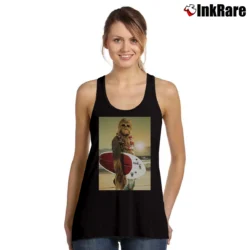 Women’s Star Wars Chewbacca Surfing Funny Cool Tank Top in black | Lightweight, Movement-Friendly