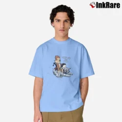 Men’s Star Wars Chewie Han Calvin Hobbes Falcon Classic T-Shirt in light blue | Soft, Breathable Everyday Wear
