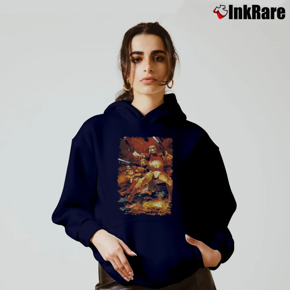 Women’s Star Wars Clone Wars Bad Batch Disney Troopers Cozy Hoodie in navy | Warm, Structured, Stylish