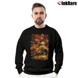 Men’s Star Wars Clone Wars Bad Batch Disney Troopers Crewneck Sweatshirt in black | Cozy Fabric, Clean Style