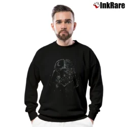 Men’s Star Wars Darth Vader Broken Mask Graphic Crewneck Sweatshirt in black | Cozy Fabric, Clean Style