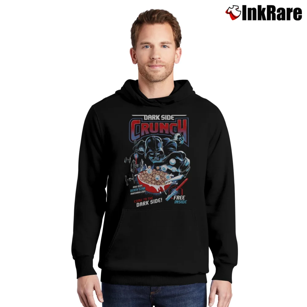 Men’s Star Wars Darth Vader Dark Side Crunch Cereal Pullover Hoodie in black | Cozy, Durable, Modern Fit