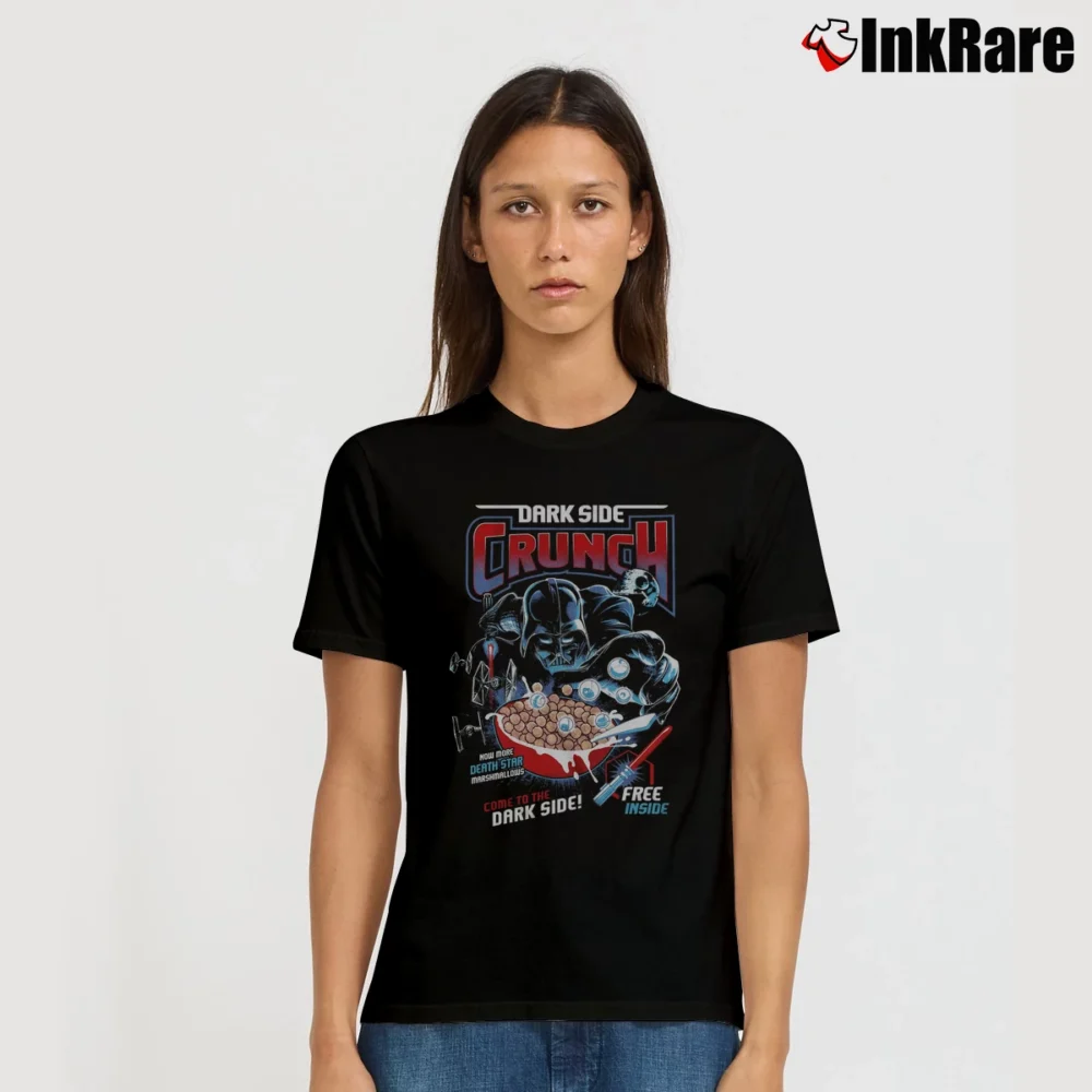 Women’s Star Wars Darth Vader Dark Side Crunch Cereal Signature T-Shirt in black | Soft, Flattering Fit