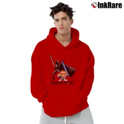 Men’s Star Wars Darth Vader M&M's Funny Graphic Pullover Hoodie in red | Cozy, Durable, Modern Fit