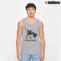 Men’s Star Wars Darth Vader M&M's Funny Graphic Tank Top in sport grey | Breathable, Active-Friendly Design